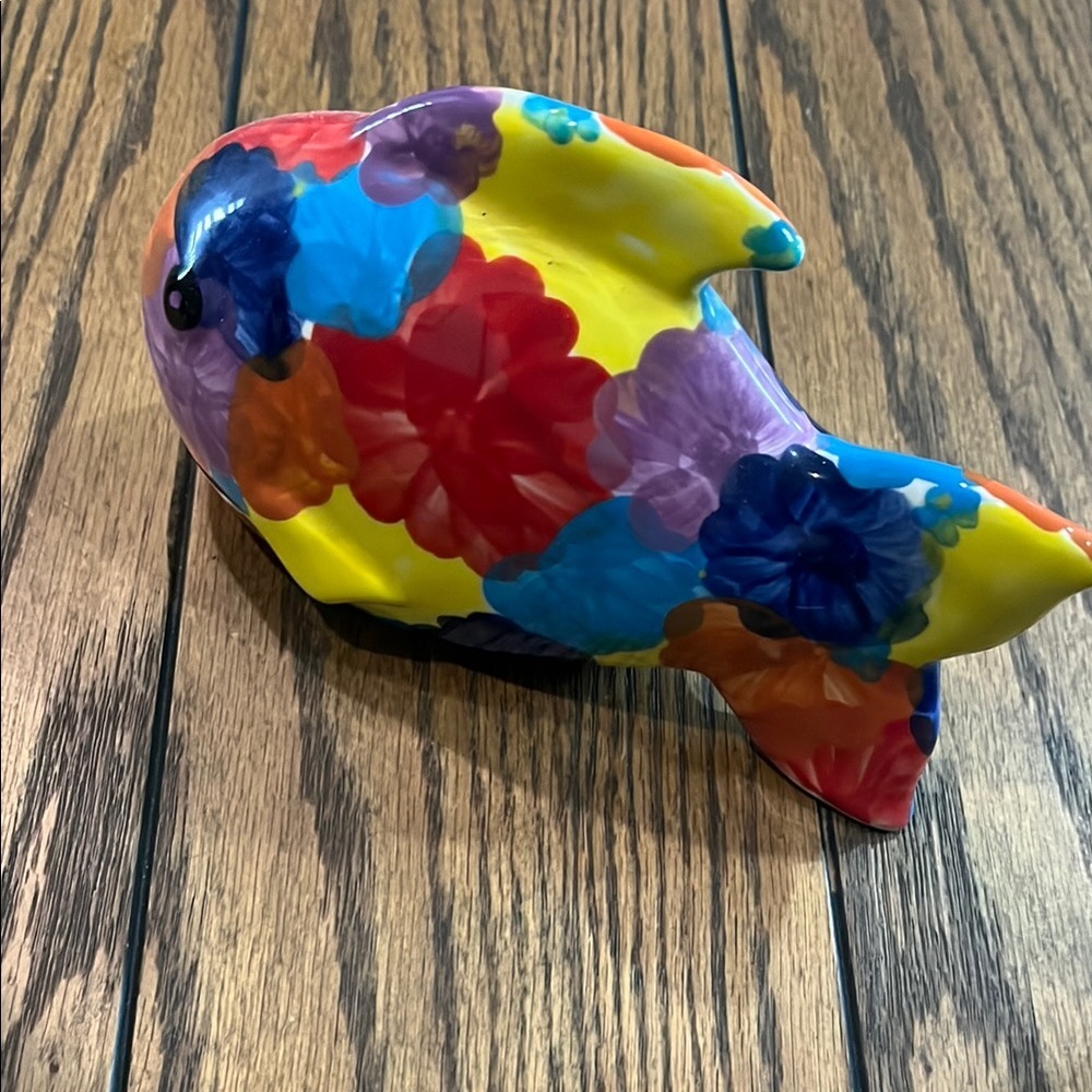 Colorful Ceramic Fish Figurine